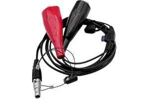 7-Pin 46125-20 Power Cable for GPS GNSS Receivers 5700 5800 R7 R8 R10 4700 4800 for SPS with 10A Fuse, 1.8m Cable with Clips