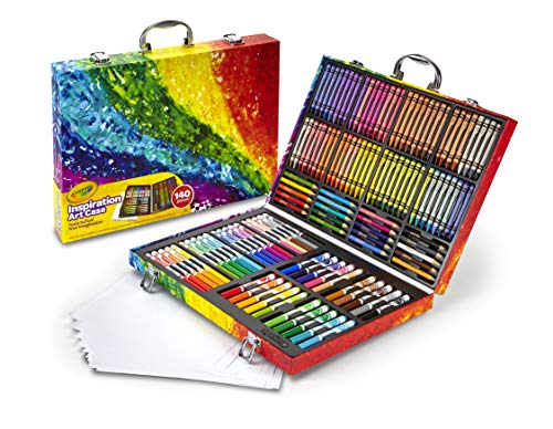 51rE6a8A6fL - Crayola Inspiration Art Case: 140 Pieces, Art Set, Gifts for Kids, Age 4, 5, 6,