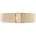 WRISTOLOGY Womens Easy Interchangeable Metal Watch Band - 14, 16, 18, 20 MM - 18 Options (18, Gold Mesh)