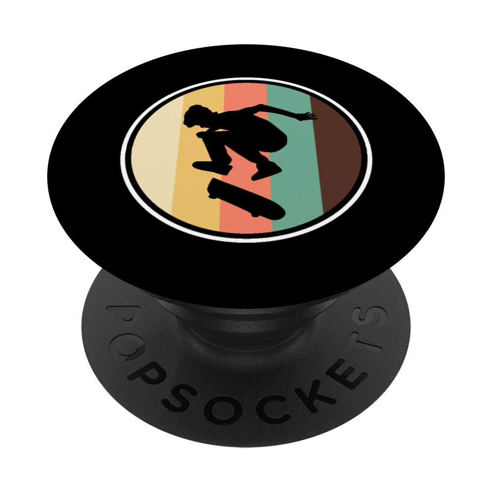 Skateboard Skaters Skater Skating Longboard Road Sports Gift PopSockets Swappable PopGrip