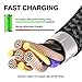 USB C to C Cable, AOJI[10ft+6.6ft+3.3ft] 3A Type C Double Ended Fast Charging Cord,Nylon Braided Power Charger for Samsung Galaxy Note 10 S11 11 Plus,Google Pixel 4 2 3 XL,Nintendo Switch,iPad Pro2018