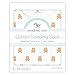Amazing Baby Cotton Sleeping Sack, Wearable Blanket with 2-way Zipper, Butterum Tiny Bears, Medium (6-12 mo)