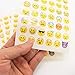 HAPTIME 20 Sheets Popular Emoji Stickers Cute 48 Different Emoticon Faces Total 960 Stickers, Decorative Vinyl Decals for Crafts Scrapbook Party Favors