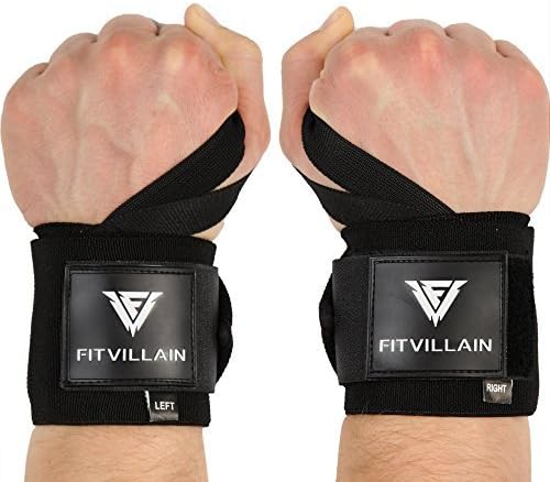 Wrist Wraps for Weightlifting With Thumb Loops - 18" Professional Grade Wrist Support for Crossfit Powerlifting Gym Workout Weight Lifting Bodybuilding Strength and Cross Training - for Men and Women