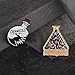 Cute Enamel Brooch Pin Sets Cartoon Animal Lapel Pin Badges for Women Girls Children Clothing Bag Decor