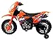 Ride On Motorcycles Extreme Rider Dirt Bike Children's Kid's Battery Operated Rechargeable with Removable Training Wheels, Ages 3 - 8 (Orange)