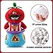 Womdee Stuffed Tumbler Toy, Kawaii Stress Relieve Tomato for Adults Kids Gift & Red Standing Vegetable Plush Doll for Home Bedroom Interior Decor, 11inch
