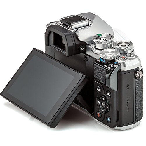 Olympus-OM-D-E-M10-Mark-III-Mark-3-Mirrorless-Digital-Camera-with-14-42mm-EZ-Lens-MZuiko-Digital-ED-40-150mm-f40-56-R-Lens-Silver-80GB-Memory-Cards-Olympus-Camera-Case-Spare-Battery