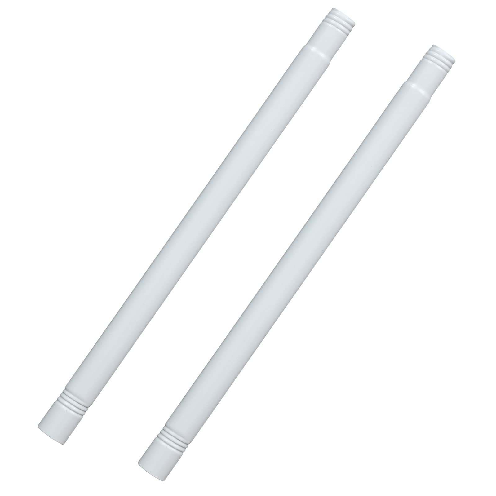 Photo 1 of 1 FT flagpole Curtain Rod Extension Pole 2 Packs, for 1 Inch diameter Rod?Suitable for Extension of Stainless Steel Splicing flagpole and Curtain Rod (White)