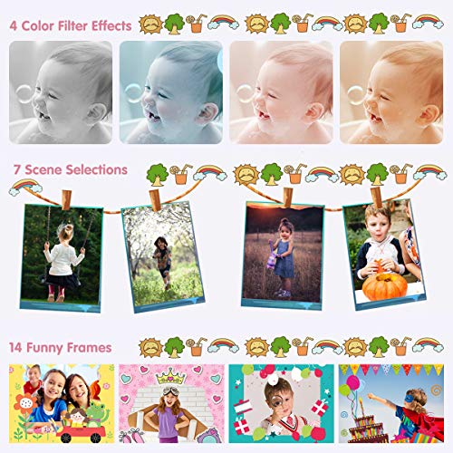 image for JLtech Kids Camera, Digital Video Recorder Camera for Girls, Rechargea