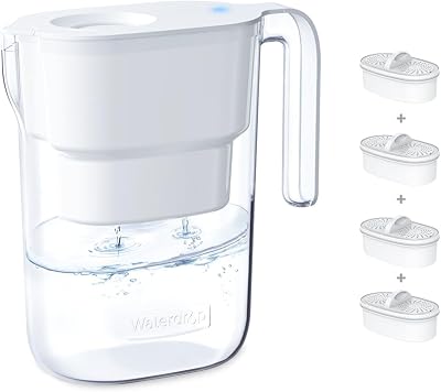 Waterdrop Water Filter Jug 2.5L 4×90 Days Filters NSF 42 372 BPA Free