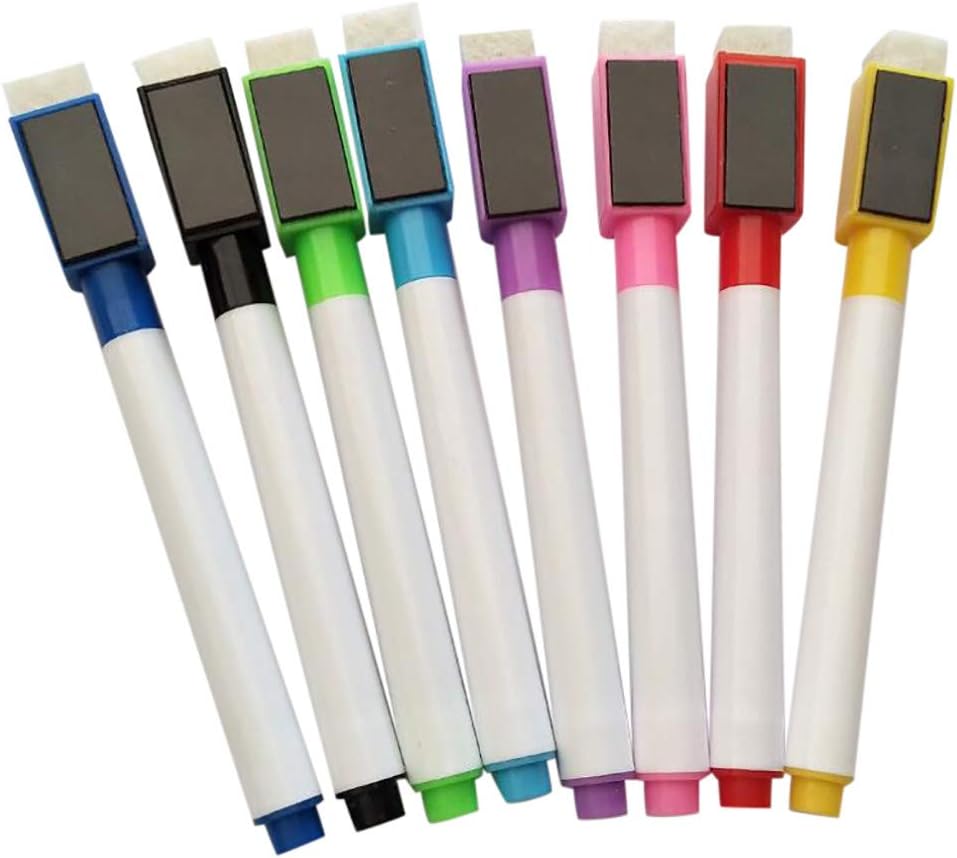 fine_fine Erasable Gel Pens,5ml Dust Free 8 Color Water