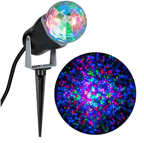Gemmy LED Red Green Blue Swivel Projection Kaleidoscope Holiday Lighting Display Lightshow - Thumbnail 2