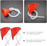 Milisten 2 Sets Auto Flex Funnel Extended Hose Oil Transfer Tool Cars view 9
