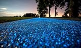 COCODE Glow in the Dark Pebbles and Stones for Walkway Yard Garden and Decor DIY Decorative Gravel Rocks in Blue(200PCS)