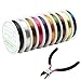 Md trade 10 Rolls 10 Colors Jewelry Beading Wire 0.4MM Uncoated Copper Wire with Cutting Pliers for Crafts Beading Jewelry Making and Repair