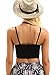 SweatyRocks Women Black Sports Lingerie Crop Top Bralette Bra Strap Cami Top
