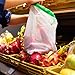 Reusable Produce Bags, Strawbleag 12 Pack Zero Waste See-Through Produce Bags Premium Lightweight Mesh Bags,3 Sizes