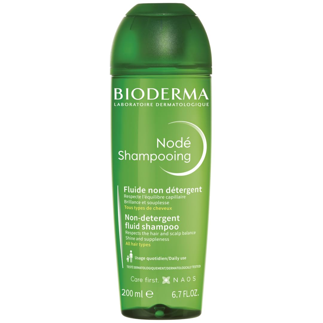 Bioderma Nodé Fluid Shampoo - Non-Detergent Shampoo to Cleanse, Respect & Protect Sensitive Scalps, Restores Hair's Shine & Radiance, 200ml — image 1