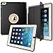 iPad Case, Jollyfit Travel iPad 2 3 4 Heavy Duty Full Body 3-Layer Rugged Hybrid Folio Stand Case with Magnetic Smart Auto Wake/Sleep PU Leather Protective Cover for Apple iPad 2/3/4 (Black/Ivory)