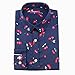 Dioufond Women's Cherry Print Blouse Long Sleeve Button Down Shirts