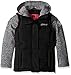 Weatherproof Girls' Bubble Jacket with Sweater Fleece Sleeves
