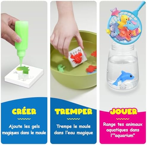Aqua Gelz Set, Magique Activité Manuelle Enfant, Cadeau Fille Jouet