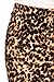 Women's Below the Knee Pencil Skirt for Office Wear - Made in USA,Animal Print,Large
