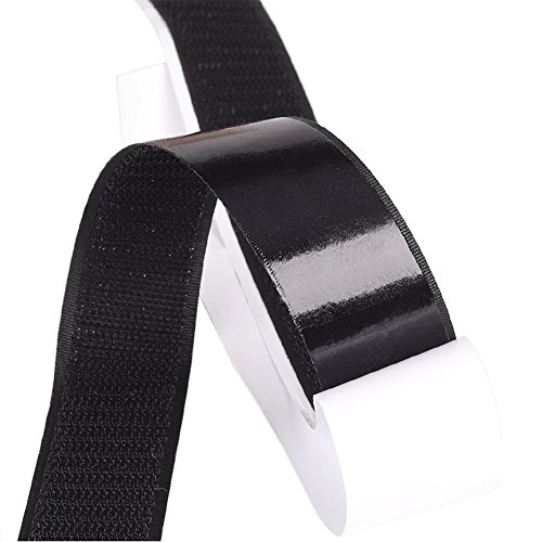Pinfox 2 Pack Universal Self Adhesive Backed Hook Tape Kit for Magnetic Screen Door with Full Frame Velcro 18ft Fastener Replacement