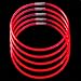 Glow Sticks Necklaces Party Pack - Bulk 50 Pack Long Extra Bright Glow in The Dark Light Sticks - 22