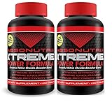 2 Absonutrix Xtreme Power Formula Powerful Nitric Oxide Booster Blend 120 Tablets Xtreme Strength Xtreme Endurance Xtreme Recovery Time