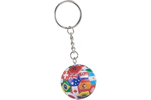 KCKEYS National Flags Football Keychain, Soccer Keychain, World Cup Soccer Ball Key Chain, Soccer Key Chains for Men's Backpack, Sports Soccer Cup Souvenir Carnival Reward Keychains for boys