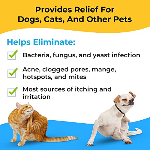 Smiling Paws Pets Itch Relief Shampoo for Pets Contains Benzoyl