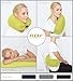 The Original FLEXi 4-in-1 Convertible Travel Pillow for Side, Stomach and Back Sleepers. Lumbar Support. Features Adjustable Strap and Travel Bag. Four colors. Washable. (Lime)