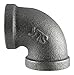 Black Cast Pipe Fitting, Elbow 90, 3/4