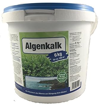 Algenkalk 6kg Buchsbaumretter - Zulässig für den Bio-Anbau - Buchsbaum Kur - Feines Pulver - Gartenkalk als Buchsbaumdünger -