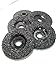 5 Pack of Ultra Zek Wheels GRIT 16 Grinding Silicon Carbide Heavy Duty Discs Threaded 5/8