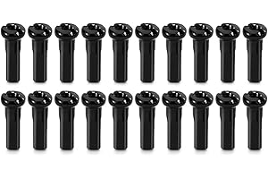 Bicycle Spoke Nipples, 80Pcs Iron Bicycle Spoke Hats 14mm Spoke Nipples for 14G Spoke Wire
