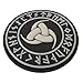 Triskelion Viking Norse PVC Triple Horn Odin Patch Compatible with Velcro Hats Backpacks Morale Viking Patches (Black and White Glow Dark)