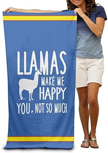 hat pillow Llamas Make Me Happy You Not So Much Llamas Adults Cotton Beach Towel 31" X 51"