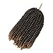 1 piece Spring Twist Crochet Braids Bomb Twist Crochet Hair Ombre Colors Synthetic Fluffy Hair Extension 8inch 110g(T1B 27)