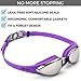 Olympia Nation Pro Swim Goggles - Purple with Mirrored Lenses