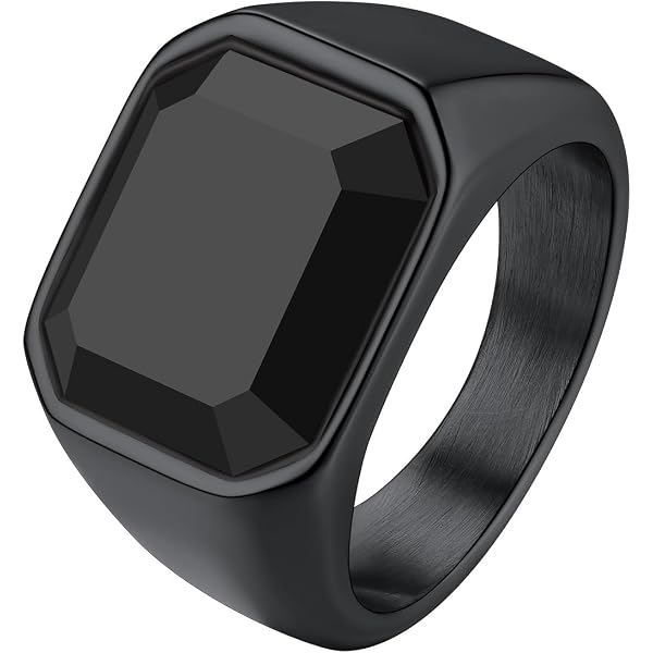 BySilverStone Men's Viking Raven Sterling Silver Ring - Engraved Norse Mythology Signet Ring