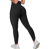 MOHUACHI Butt Lifting Workout Leggings for Women High Waisted Yoga Pants Scrunch Butt Gym Seamless Booty Tights