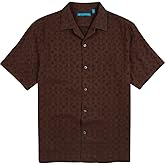 Tori Richard Men's Short Sleeve Breeze Block Silk Blend Shirt