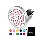 Sunling Solid 316L Stainless Steel Car Aromatherapy Essential Oil Diffuser Locket Clip 10 Washable Felt Pads