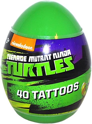 Temporary Tattoos Teenage Mutant Ninja Turtles 40 Count Suprise Egg