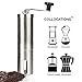 Kitchen PROP Manual PREMIUM STAINLESS Coffee Grinder with ADJUSTABLE Ceramic Conical Burr Mill, AEROPRESS Compatible with Portable, BEST Coffee Mill and Coffee Maker for Travel, Camping and Hiking