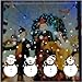 TOTOMO Christmas Window Decal Stickers Four White Snowbabies Decoration