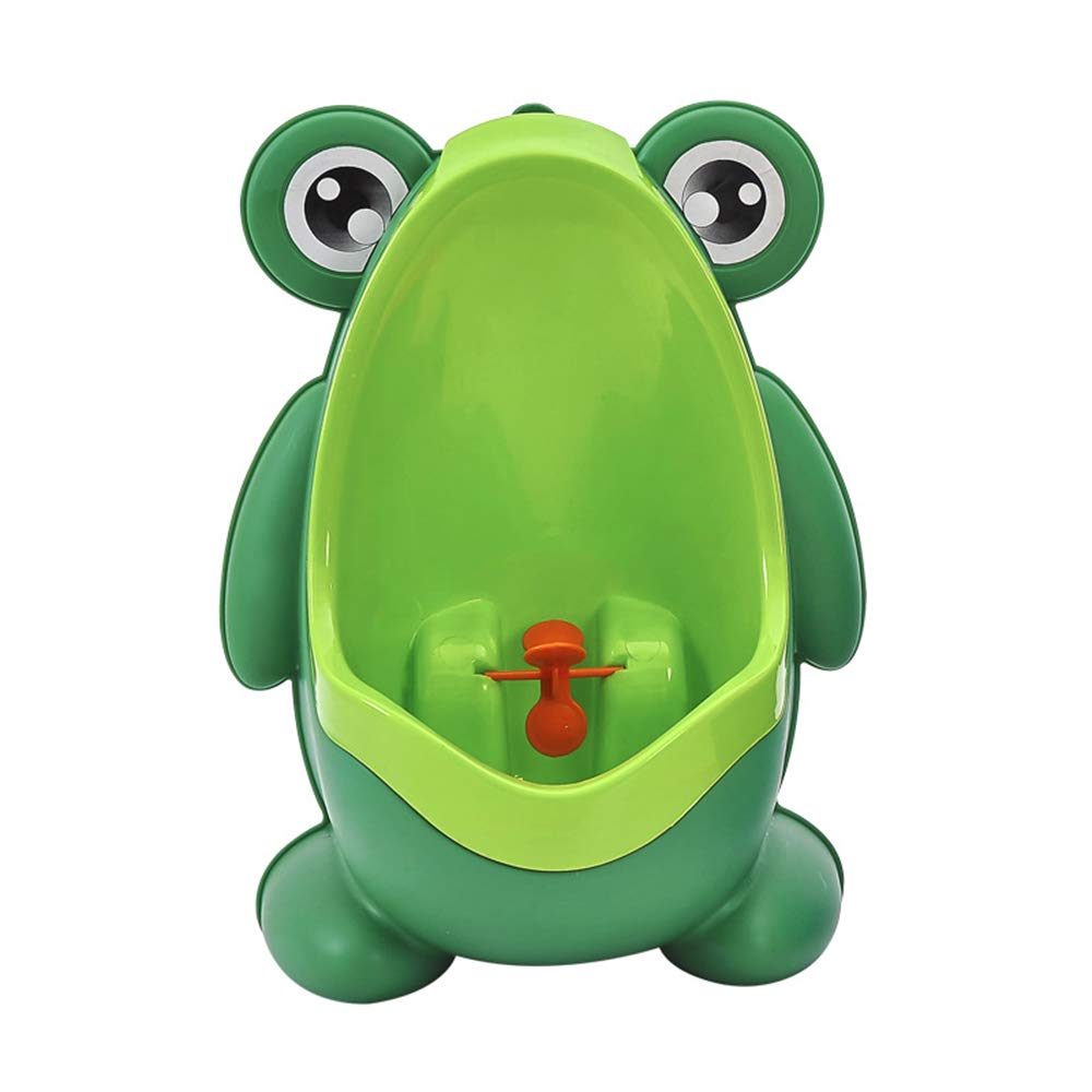 Frog Potty Training for Boys,Frog Pee Training,Cute Removable Training Urinal Toilet with Funny Aiming Target(Green)